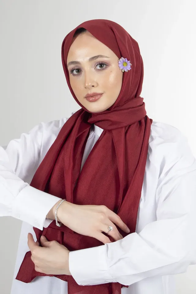 Harem Scarf Bordo Brisa Vual Şal