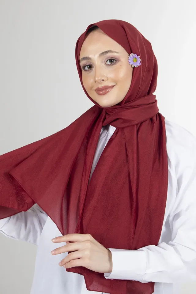 Harem Scarf Bordo Brisa Vual Şal